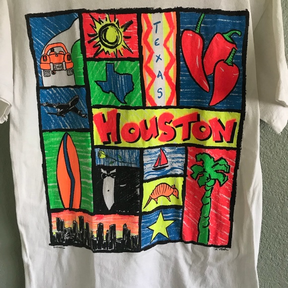 ⛔️SOLD⛔️Vintage 1989 Houston Texas T-Shirt - Picture 3 of 5